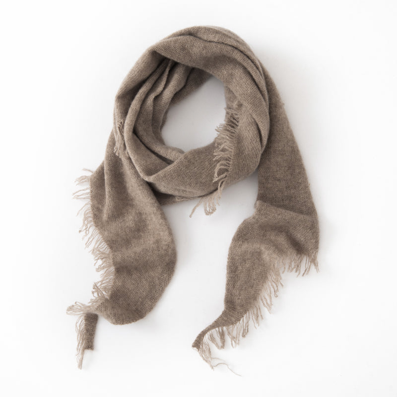 100%Taupe  Cashmere Scarf