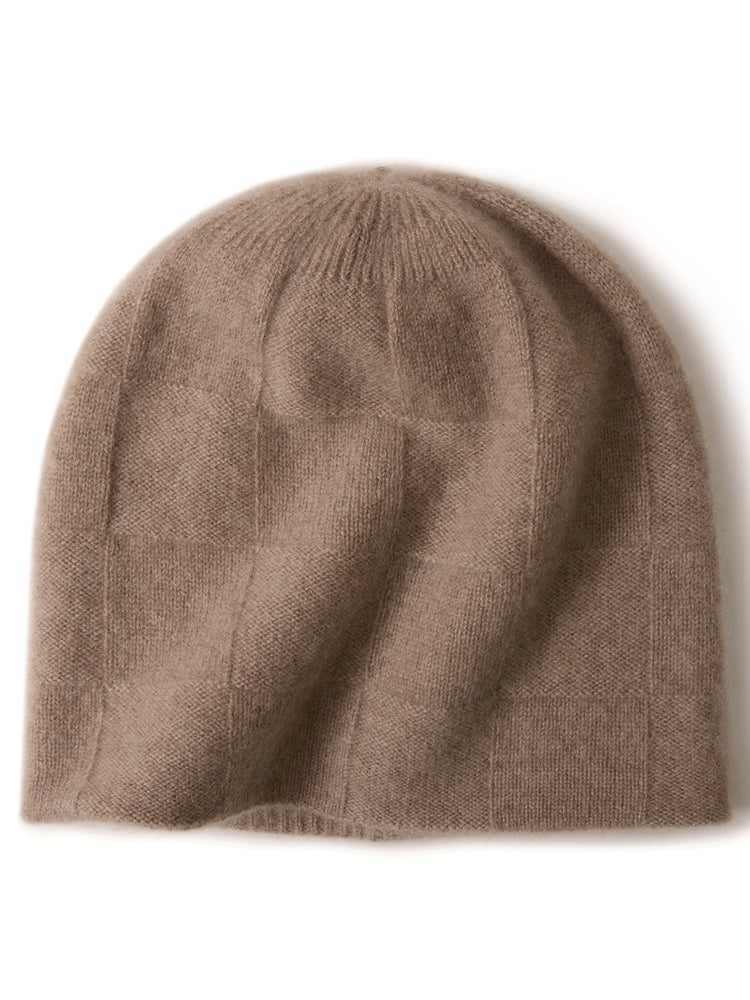 100% Cashmere Beanie Hat