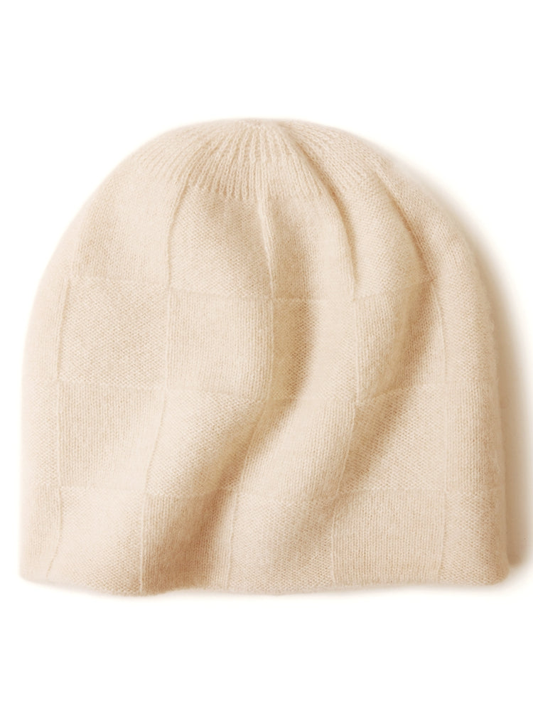 100% Cashmere Beanie Hat