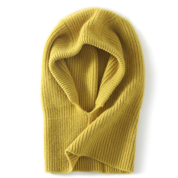 100% cashmere  moss green hat