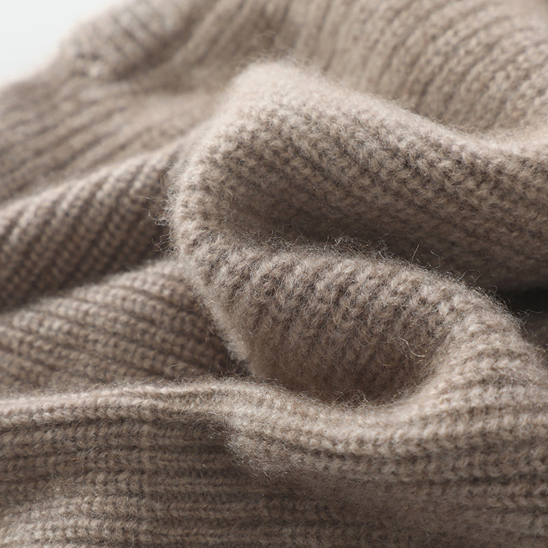 100% cashmere dusky purple beanie