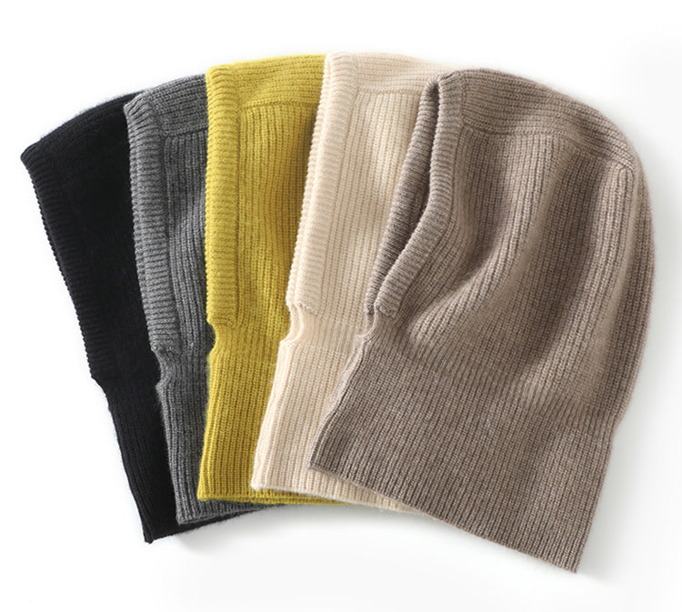 100% cashmere elegant white beanie