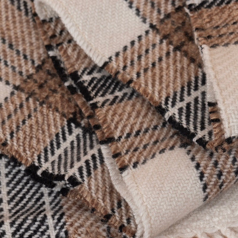 100% Wool Plaid Scarf