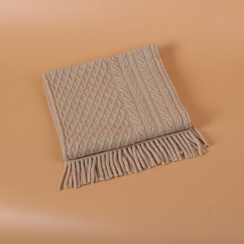 100% Cashmere Knit Scarf