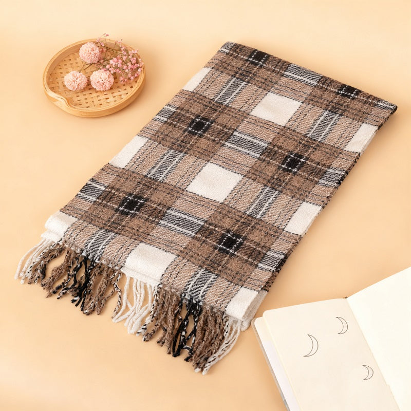 100% Wool Plaid Scarf