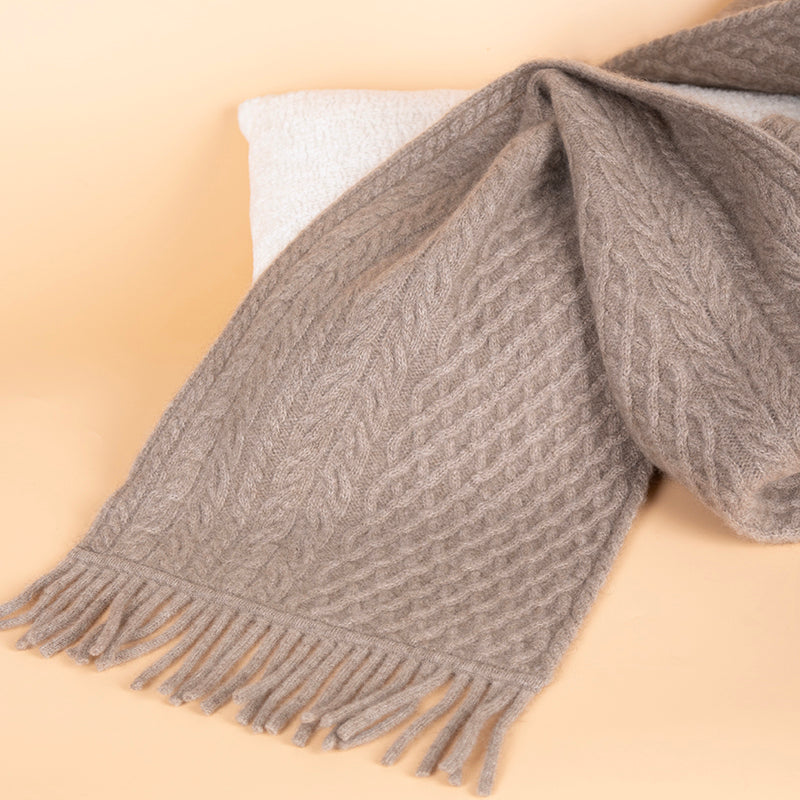 100% Cashmere Knit Scarf