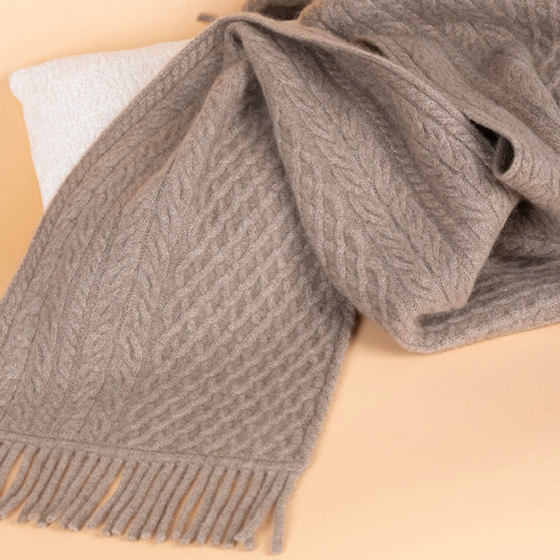 100% Cashmere Knit Scarf
