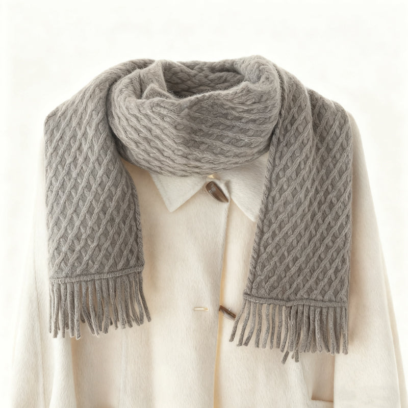 100% Cashmere Knit Scarf