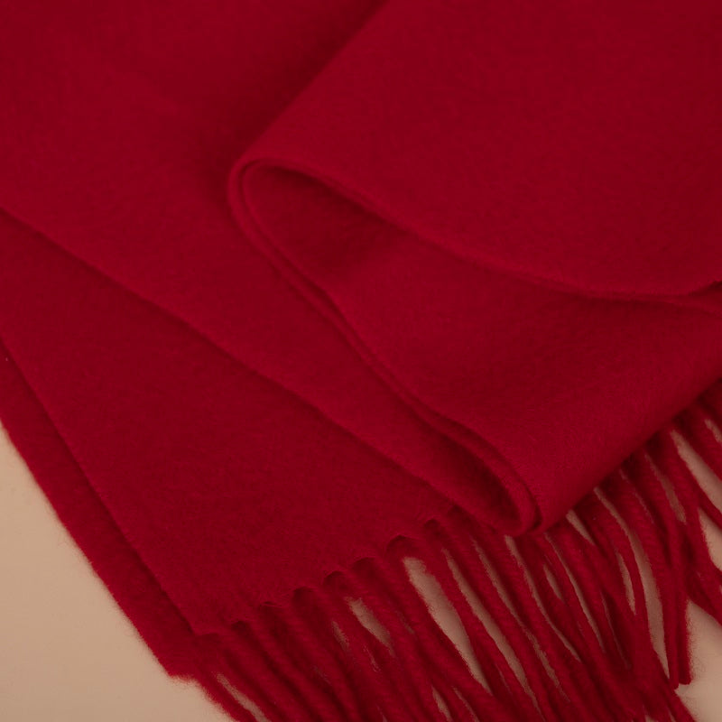 100% Cashmere Solid-Color Scarf